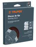 DISCO DE LIJA 7',C/RESP FIBRA,GRANO 24