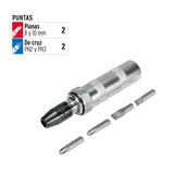DESARMADOR DE IMPACTO CON 4 PUNTAS DE ACERO S2 3/8', EXPERT