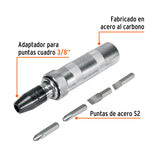 DESARMADOR DE IMPACTO CON 4 PUNTAS DE ACERO S2 3/8', EXPERT