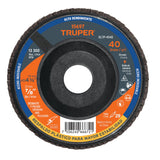 DISCO 4-1/2' LAMINADO RESPALDO PLASTICO GRANO 40 CENTRO 7/8'