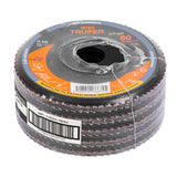 DISCO 4-1/2' LAMINADO RESPALDO PLASTICO GRANO 80 CENTRO 7/8'