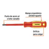 DESARMADOR DIELICTRICO DE CRUZ 1/4' X 4', TRUPER