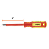 DESARMADOR DIELICTRICO DE CRUZ 1/4' X 4', TRUPER