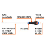 DESARMADOR DE CRUZ 3/16' X 10' MANGO COMFORT GRIP, TRUPER