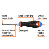DESARMADOR PHILLIPS 3/16'X3' MANGO BICOL