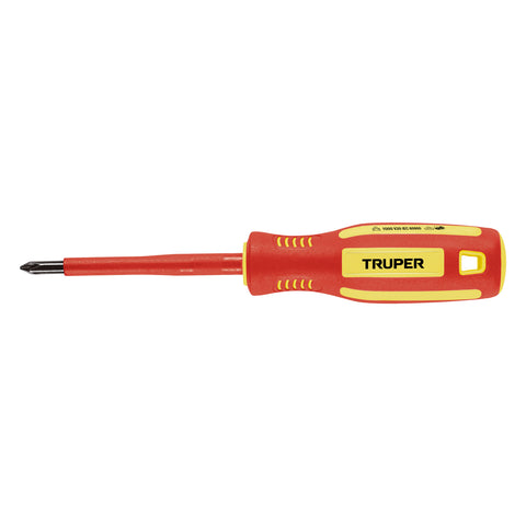 DESARMADOR DIELICTRICO DE CRUZ 3/16' X 3', TRUPER