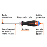 DESARMADOR DE CRUZ 3/16X4 MANGO CONFORT GRIP, TRUPER
