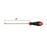 DESARMADOR PLANO 1/4' X 8' MANGO COMFORT GRIP, TRUPER