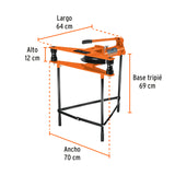 DOBLADOR DE TUBO HIDRAULICO, 12 TON, HORIZONTAL, TRUPER