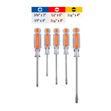 JGO DESARMADORES PLANOS/PHILLIPS 5 PZAS