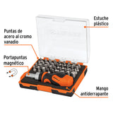 DESARMADOR TROMPO CON MATRACA, 37 PIEZAS