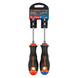 DUO DE DESARMADORES 3/16X4 MANGO COMFORT GRIP, TRUPER