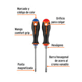 DUO DE DESARMADORES 3/16X4 MANGO COMFORT GRIP, TRUPER