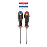 DUO DE DESARMADORES 3/16X4 MANGO COMFORT GRIP, TRUPER