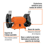 ESMERIL DE BANCO 3/4 HP , 8'