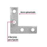 ESCUADRA CANTONERA, 1-1/2" X 1-1/2"