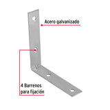 ESCUADRA ESQUINERA 3-1/2 X 3-1/2" POR PIEZA