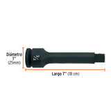EXTENSISN CUADRO 3/4' DE IMPACTO, LARGO 7', TRUPER