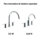JGO. 2 MANERALES PARA LAVABO, TALADROS SEPARADOS, ELEMENT