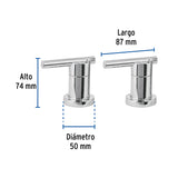 JGO. 2 MANERALES PARA LAVABO, TALADROS SEPARADOS, ELEMENT
