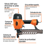 ENGRAPADORA NEUMÁTICA, PROFESIONAL, 7/6"