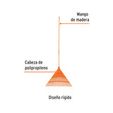 ESCOBA PLÁSTICA RÍGIDA, DE 22 DIENTES