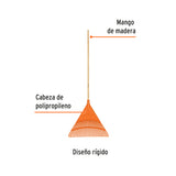 ESCOBA PLÁSTICA RÍGIDA, DE 26 DIENTES