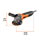 ESMERILADORA ANGULAR 4-1/2' 1100 W, ERGO PRO, TRUPER