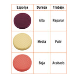 JUEGO DE ESPONJAS PARA PULIDORA PULA-6A, TRUPER