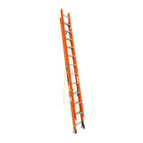 ESCALERA DE EXTENSIÓN, TIPO II, 24 PELDAÑOS, FIBRA DE VIDRIO