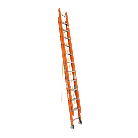 ESCALERA DE EXTENSIÓN, TIPO II, 24 PELDAÑOS, FIBRA DE VIDRIO