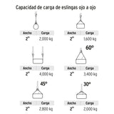 ESLINGA OJO A OJO DE 2' X 8 M, TRUPER