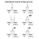 ESLINGA DE 4' X 4M