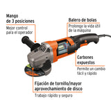 ESMERILADORA ANGULAR 4-1/2', PROFESIONAL, 1200 W