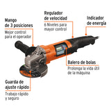 ESMERIALDORA ANGULAR 4-1/2" 1100W, PROFECIONAL TRUPER