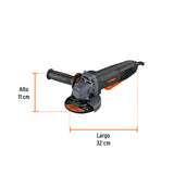 ESMERILADORA INTERRUPTOR DE PALETA 4-1/2', INDUSTRIAL, 850 W