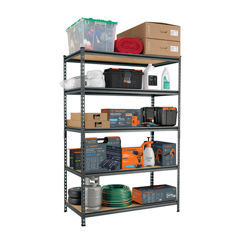 ESTANTE METALICO 5 REPISAS MDF 183X61X122 CAPACIDAD 60 KG
