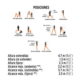 ESCALERA MULTIPOSICION DE 16 PELDAÑOS TIPO I