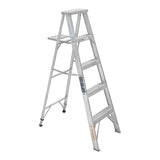 ESCALERA DE TIJERA, ALUMINIO, TIPO LLL, 4 ESCALONES