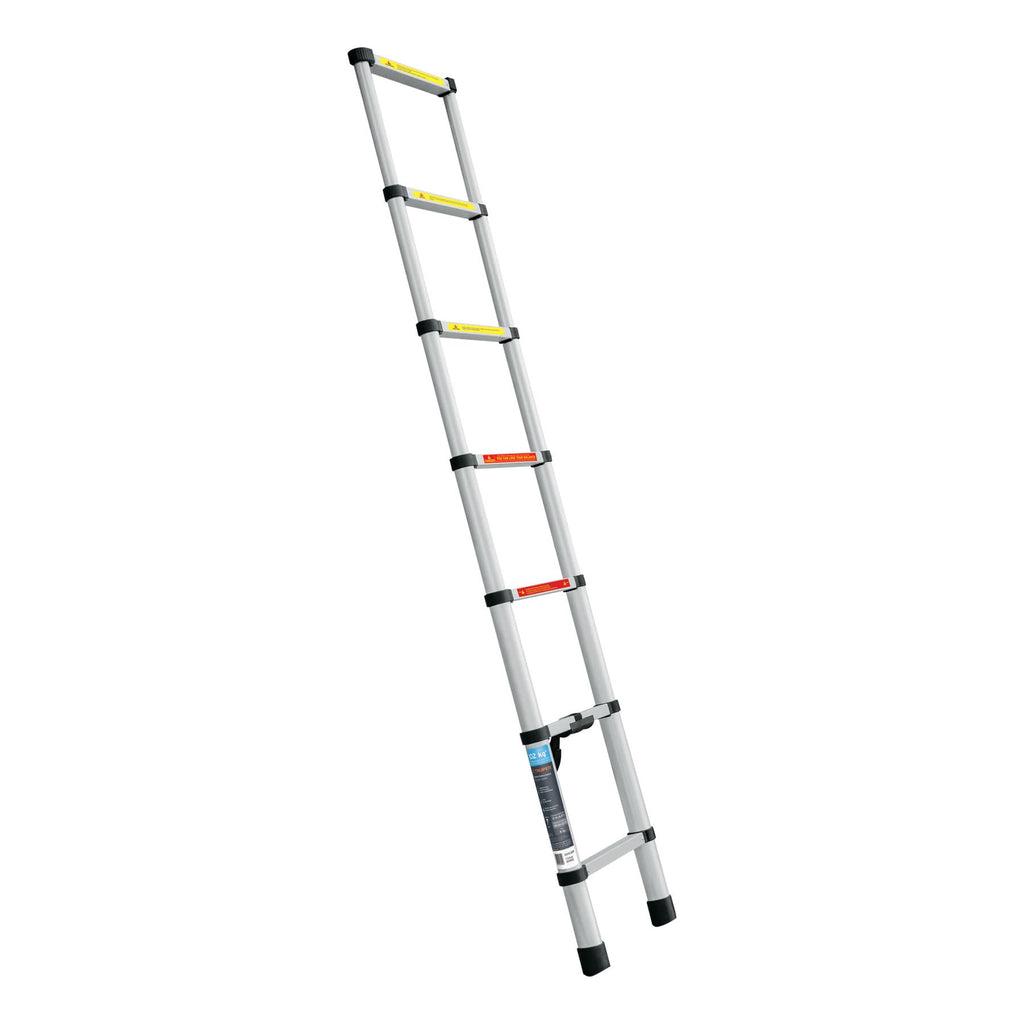 ESCALERA TELESCSPICA, 7 PELDAQOS, TIPO II, CAPACIDAD 102KG
