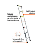 ESCALERA TELESCSPICA, 7 PELDAQOS, TIPO II, CAPACIDAD 102KG