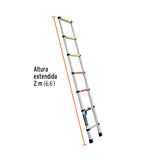 ESCALERA TELESCSPICA, 7 PELDAQOS, TIPO II, CAPACIDAD 102KG