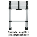 ESCALERA TELESCSPICA,13 PELDAQOS, TIPO II, CAPACIDAD 102KG