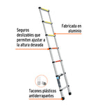 ESCALERA TELESCSPICA,13 PELDAQOS, TIPO II, CAPACIDAD 102KG