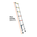 ESCALERA TELESCSPICA,13 PELDAQOS, TIPO II, CAPACIDAD 102KG