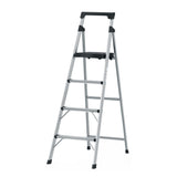 ESCALERA TUBULAR, PLEGABLE, 4 PELDAÑOS, ALUMINIO