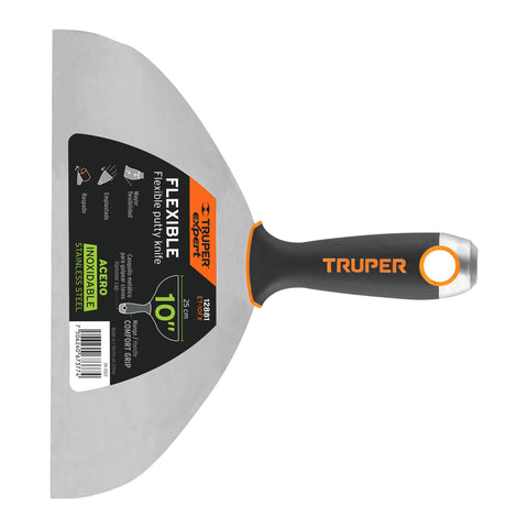 ESPATULA FLEXIBLE 10' ACERO INOX. MANGO COMFORT GRIP, EXPERT