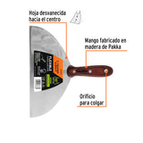 ESPATULA 10' ACERO INOXIDABLE CON MANGO DE MADERA, EXPERT