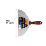 ESPATULA 10' ACERO INOXIDABLE CON MANGO DE MADERA, EXPERT
