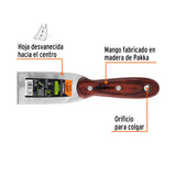 ESPATULA 2' ACERO INOXIDABLE CON MANGO DE MADERA, EXPERT